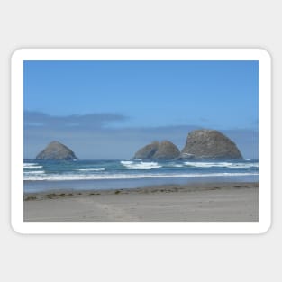 Oregon Coast Rocks Beach Nature Photography Pacific Northwest Sticker